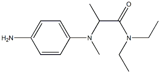 2-[(4-aminophenyl)(methyl)amino]-N,N-diethylpropanamide 结构式