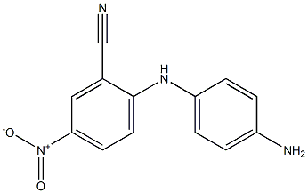 2-[(4-aminophenyl)amino]-5-nitrobenzonitrile 结构式