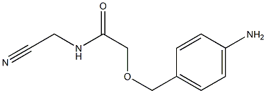 2-[(4-aminophenyl)methoxy]-N-(cyanomethyl)acetamide 结构式