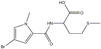 2-[(4-bromo-1-methyl-1H-pyrrol-2-yl)formamido]-4-(methylsulfanyl)butanoic acid 结构式