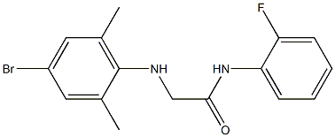 2-[(4-bromo-2,6-dimethylphenyl)amino]-N-(2-fluorophenyl)acetamide 结构式