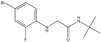 2-[(4-bromo-2-fluorophenyl)amino]-N-tert-butylacetamide 结构式