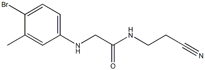 2-[(4-bromo-3-methylphenyl)amino]-N-(2-cyanoethyl)acetamide 结构式