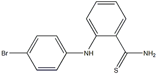 2-[(4-bromophenyl)amino]benzene-1-carbothioamide 结构式