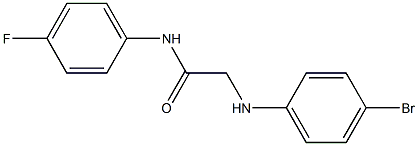 2-[(4-bromophenyl)amino]-N-(4-fluorophenyl)acetamide 结构式