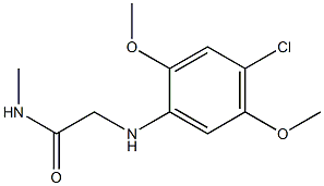 2-[(4-chloro-2,5-dimethoxyphenyl)amino]-N-methylacetamide 结构式