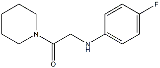 2-[(4-fluorophenyl)amino]-1-(piperidin-1-yl)ethan-1-one 结构式