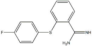 2-[(4-fluorophenyl)sulfanyl]benzene-1-carboximidamide 结构式