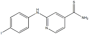 2-[(4-iodophenyl)amino]pyridine-4-carbothioamide 结构式