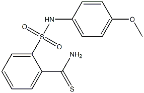 2-[(4-methoxyphenyl)sulfamoyl]benzene-1-carbothioamide 结构式