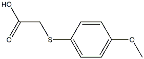 2-[(4-methoxyphenyl)sulfanyl]acetic acid 结构式