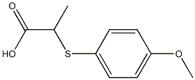 2-[(4-methoxyphenyl)thio]propanoic acid 结构式