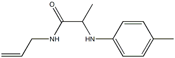 2-[(4-methylphenyl)amino]-N-(prop-2-en-1-yl)propanamide 结构式