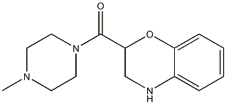 2-[(4-methylpiperazin-1-yl)carbonyl]-3,4-dihydro-2H-1,4-benzoxazine 结构式