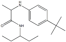2-[(4-tert-butylphenyl)amino]-N-(pentan-3-yl)propanamide 结构式