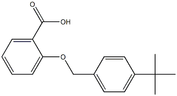 2-[(4-tert-butylphenyl)methoxy]benzoic acid 结构式