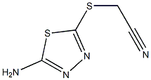 2-[(5-amino-1,3,4-thiadiazol-2-yl)sulfanyl]acetonitrile 结构式