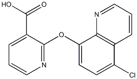 2-[(5-chloroquinolin-8-yl)oxy]pyridine-3-carboxylic acid 结构式