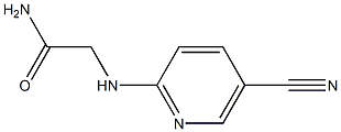 2-[(5-cyanopyridin-2-yl)amino]acetamide 结构式