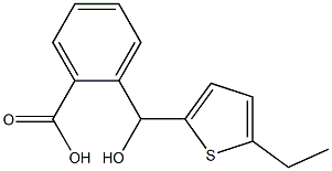 2-[(5-ethylthiophen-2-yl)(hydroxy)methyl]benzoic acid 结构式