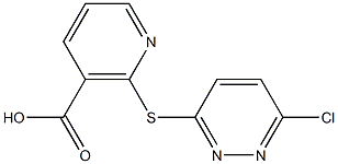 2-[(6-chloropyridazin-3-yl)thio]nicotinic acid 结构式