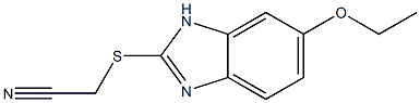 2-[(6-ethoxy-1H-1,3-benzodiazol-2-yl)sulfanyl]acetonitrile 结构式