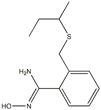 2-[(butan-2-ylsulfanyl)methyl]-N'-hydroxybenzene-1-carboximidamide 结构式