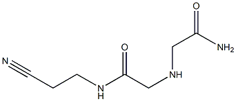 2-[(carbamoylmethyl)amino]-N-(2-cyanoethyl)acetamide 结构式