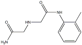 2-[(carbamoylmethyl)amino]-N-(2-methylphenyl)acetamide 结构式