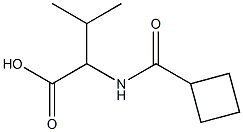 2-[(cyclobutylcarbonyl)amino]-3-methylbutanoic acid 结构式