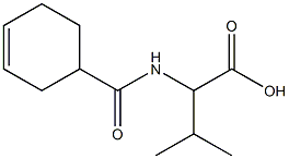 2-[(cyclohex-3-en-1-ylcarbonyl)amino]-3-methylbutanoic acid 结构式