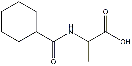 2-[(cyclohexylcarbonyl)amino]propanoic acid 结构式