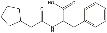2-[(cyclopentylacetyl)amino]-3-phenylpropanoic acid 结构式