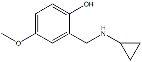 2-[(cyclopropylamino)methyl]-4-methoxyphenol 结构式