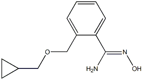 2-[(cyclopropylmethoxy)methyl]-N'-hydroxybenzene-1-carboximidamide 结构式