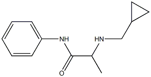 2-[(cyclopropylmethyl)amino]-N-phenylpropanamide 结构式