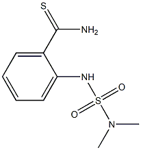 2-[(dimethylsulfamoyl)amino]benzene-1-carbothioamide 结构式
