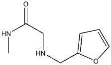 2-[(furan-2-ylmethyl)amino]-N-methylacetamide 结构式