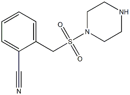 2-[(piperazine-1-sulfonyl)methyl]benzonitrile 结构式