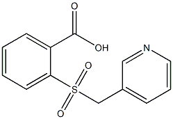 2-[(pyridin-3-ylmethyl)sulfonyl]benzoic acid 结构式