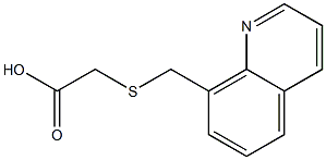 2-[(quinolin-8-ylmethyl)sulfanyl]acetic acid 结构式