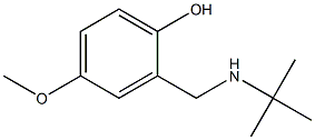 2-[(tert-butylamino)methyl]-4-methoxyphenol 结构式