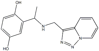 2-[1-({[1,2,4]triazolo[3,4-a]pyridin-3-ylmethyl}amino)ethyl]benzene-1,4-diol 结构式