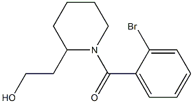 2-[1-(2-bromobenzoyl)piperidin-2-yl]ethanol 结构式