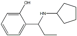 2-[1-(cyclopentylamino)propyl]phenol 结构式