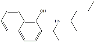 2-[1-(pentan-2-ylamino)ethyl]naphthalen-1-ol 结构式