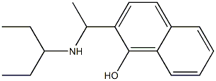 2-[1-(pentan-3-ylamino)ethyl]naphthalen-1-ol 结构式