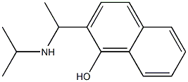 2-[1-(propan-2-ylamino)ethyl]naphthalen-1-ol 结构式