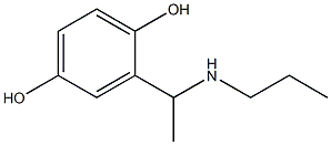 2-[1-(propylamino)ethyl]benzene-1,4-diol 结构式