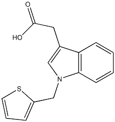 2-[1-(thiophen-2-ylmethyl)-1H-indol-3-yl]acetic acid 结构式